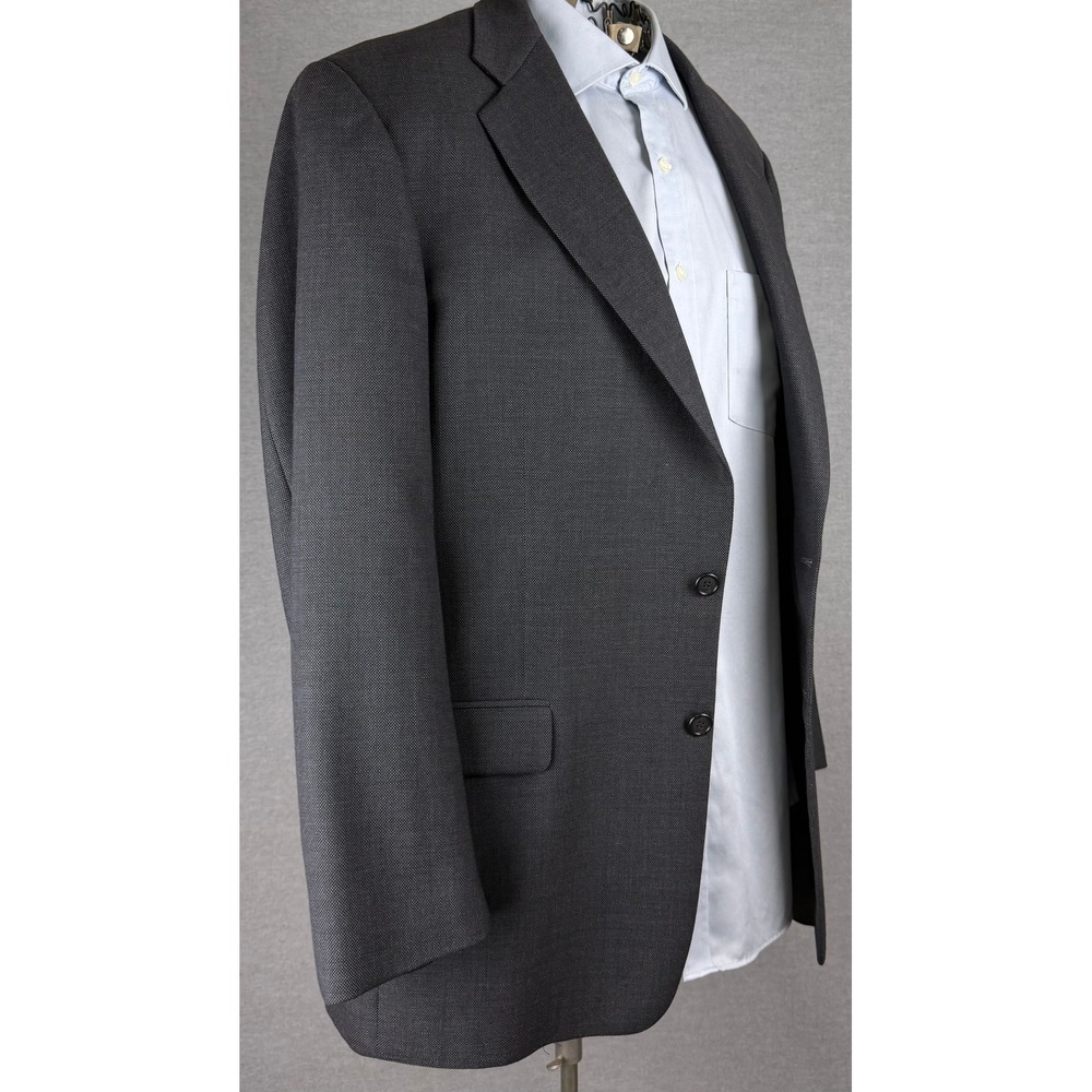 Gieves & Hawkes Mens 42R Blazer Charcoal Grey 100% Wool‎ Savile Row Sport Coat